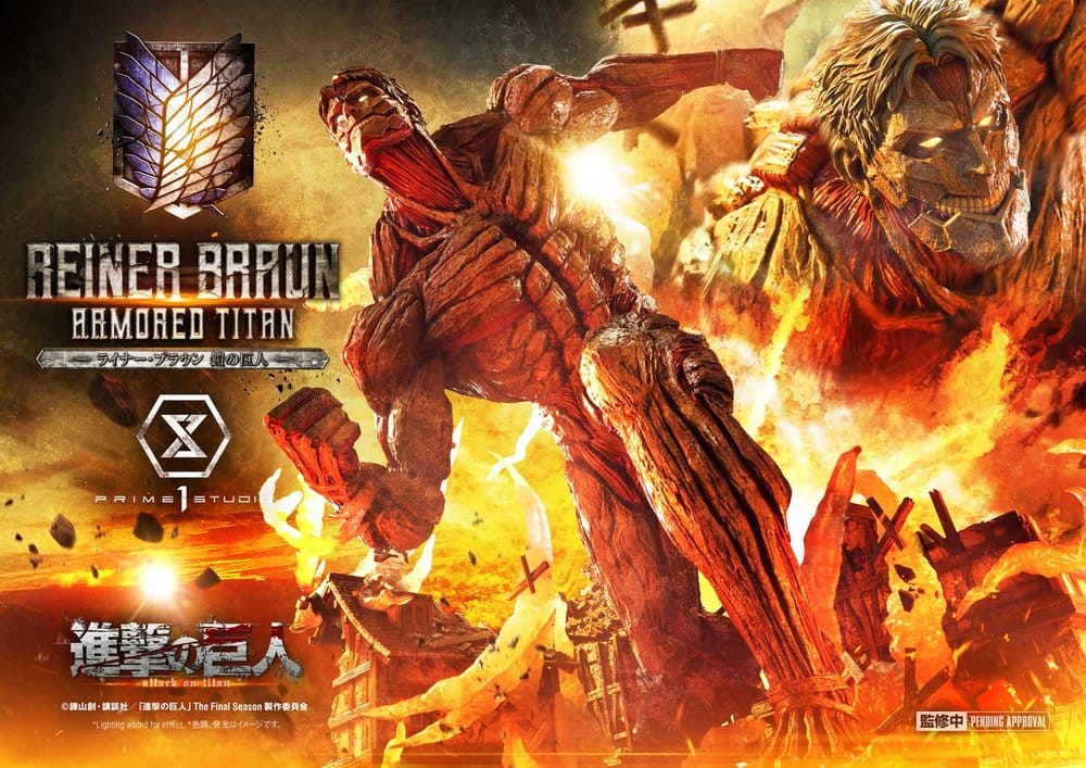 PRIME  1 - Attack on Titan (TV animation) Ultimate Diorama Masterline Statue Reiner Braun Armored Titan Bonus Version
