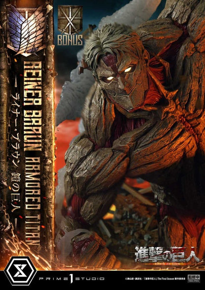 PRIME  1 - Attack on Titan (TV animation) Ultimate Diorama Masterline Statue Reiner Braun Armored Titan Bonus Version