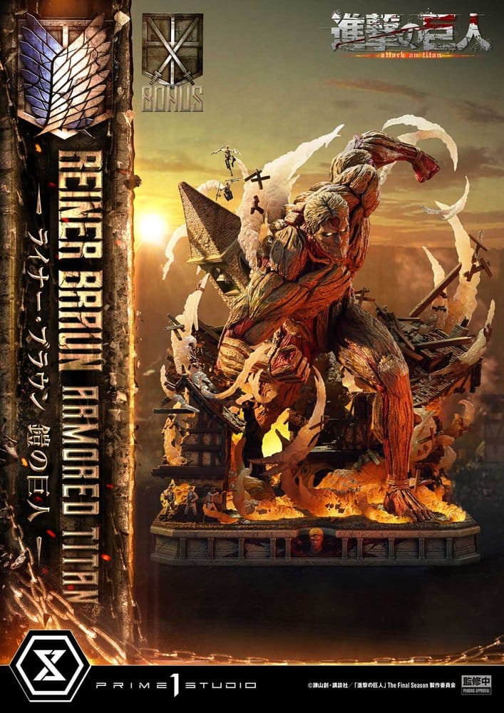 PRIME  1 - Attack on Titan (TV animation) Ultimate Diorama Masterline Statue Reiner Braun Armored Titan Bonus Version
