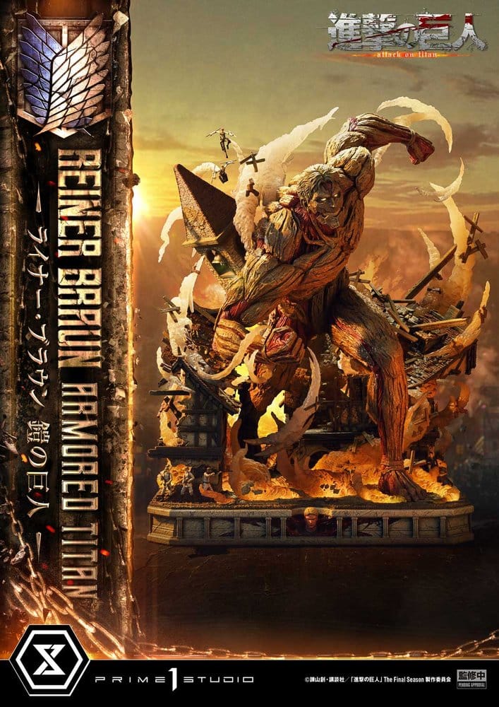 PRIME  1 - Attack on Titan (TV animation) Ultimate Diorama Masterline Statue Reiner Braun Armored Titan Bonus Version