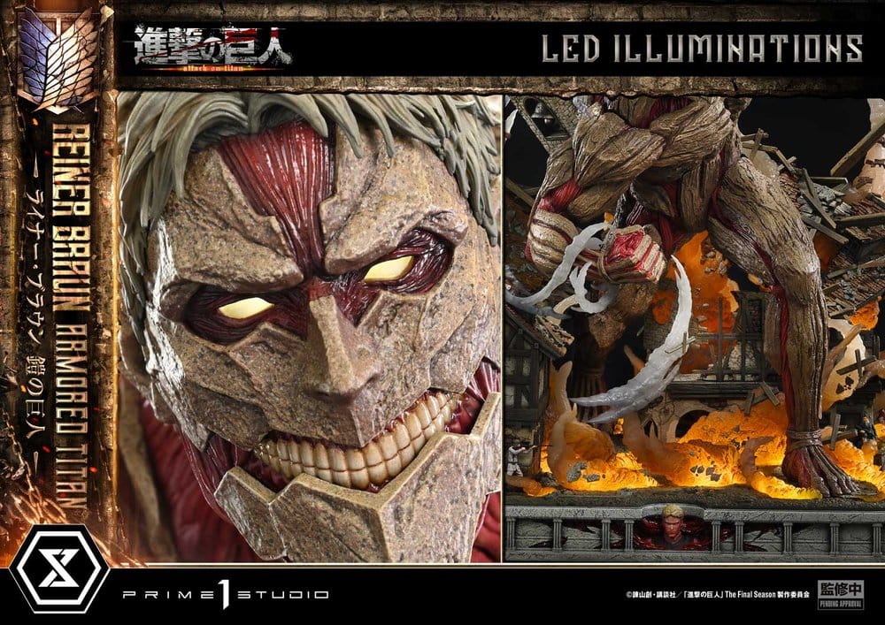 PRIME  1 - Attack on Titan (TV animation) Ultimate Diorama Masterline Statue Reiner Braun Armored Titan Bonus Version