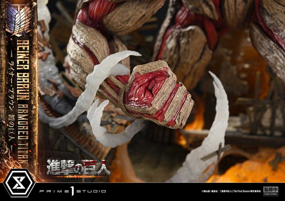 PRIME  1 - Attack on Titan (TV animation) Ultimate Diorama Masterline Statue Reiner Braun Armored Titan Bonus Version