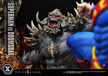 PRIME 1 STUDIOS - Dc Comics - Statue 1:3 Superman Vs. Doomsday by Jason Fabok DeLuxe Bonus Ver