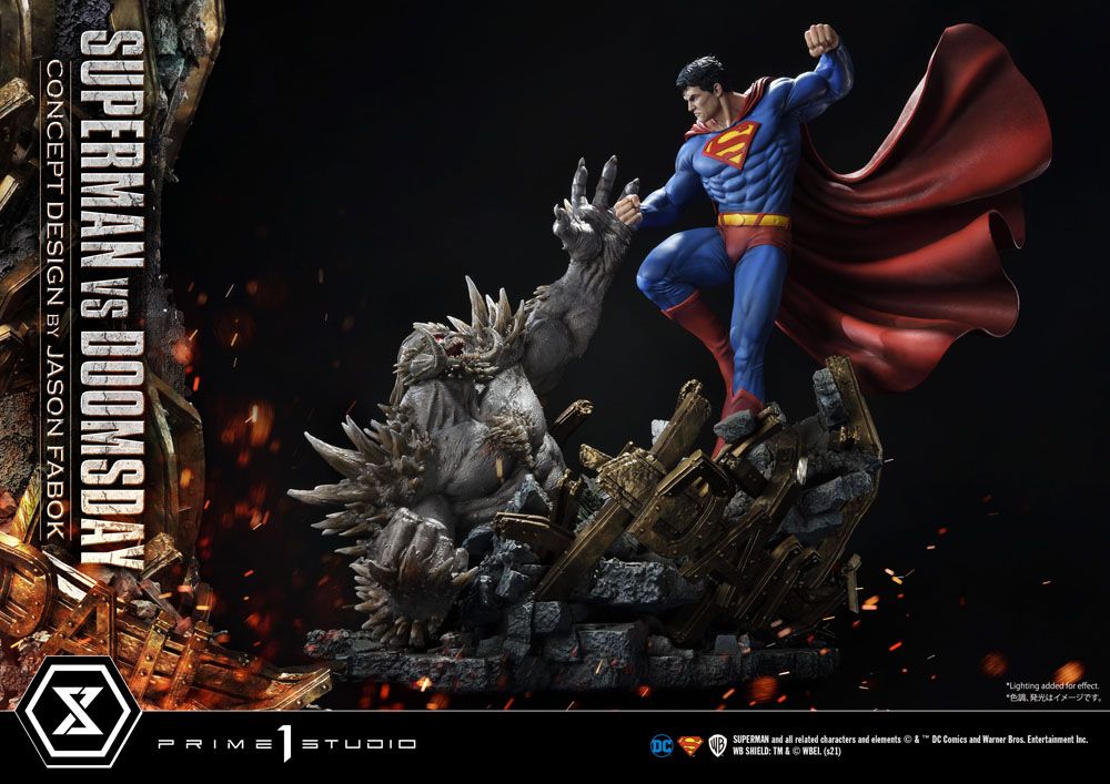 PRIME 1 STUDIOS - Dc Comics - Statue 1:3 Superman Vs. Doomsday by Jason Fabok DeLuxe Bonus Ver