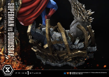 PRIME 1 STUDIOS - Dc Comics - Statue 1:3 Superman Vs. Doomsday by Jason Fabok DeLuxe Bonus Ver