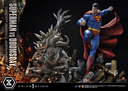 PRIME 1 STUDIOS - Dc Comics - Statue 1:3 Superman Vs. Doomsday by Jason Fabok DeLuxe Bonus Ver