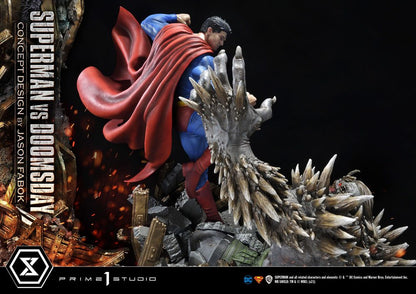 PRIME 1 STUDIOS - Dc Comics - Statue 1:3 Superman Vs. Doomsday by Jason Fabok DeLuxe Bonus Ver