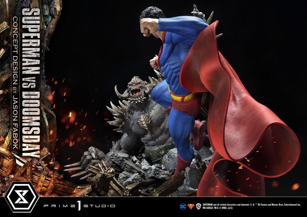 PRIME 1 STUDIOS - Dc Comics - Statue 1:3 Superman Vs. Doomsday by Jason Fabok DeLuxe Bonus Ver