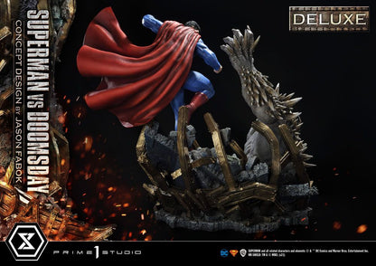 PRIME 1 STUDIOS - Dc Comics - Statue 1:3 Superman Vs. Doomsday by Jason Fabok DeLuxe Bonus Ver