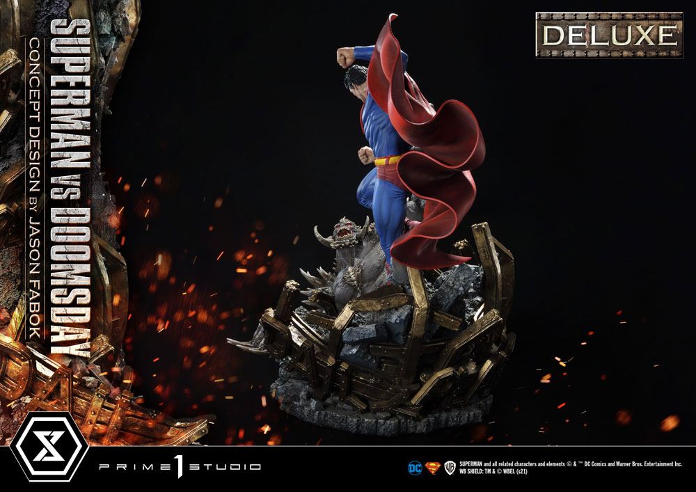 PRIME 1 STUDIOS - Dc Comics - Statue 1:3 Superman Vs. Doomsday by Jason Fabok DeLuxe Bonus Ver