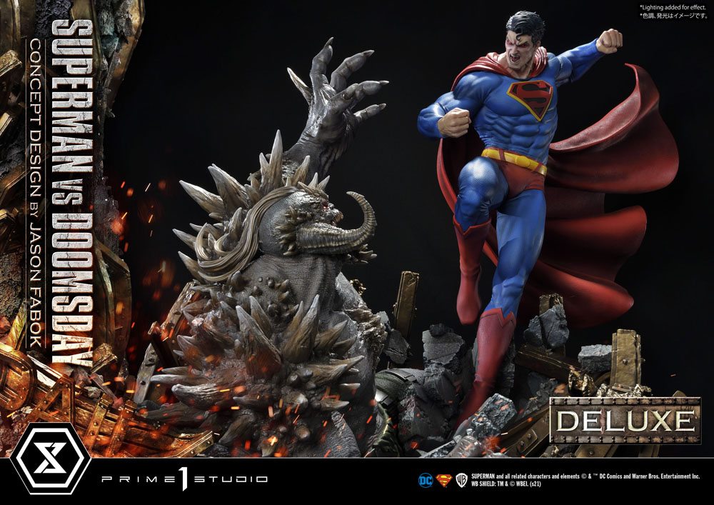 PRIME 1 STUDIOS - Dc Comics - Statue 1:3 Superman Vs. Doomsday by Jason Fabok DeLuxe Bonus Ver