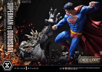 PRIME 1 STUDIOS - Dc Comics - Statue 1:3 Superman Vs. Doomsday by Jason Fabok DeLuxe Bonus Ver