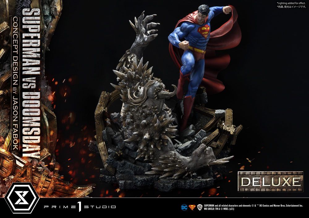 PRIME 1 STUDIOS - Dc Comics - Statue 1:3 Superman Vs. Doomsday by Jason Fabok DeLuxe Bonus Ver