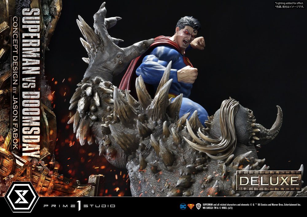 PRIME 1 STUDIOS - Dc Comics - Statue 1:3 Superman Vs. Doomsday by Jason Fabok DeLuxe Bonus Ver