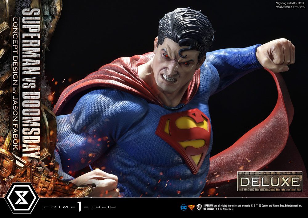 PRIME 1 STUDIOS - Dc Comics - Statue 1:3 Superman Vs. Doomsday by Jason Fabok DeLuxe Bonus Ver