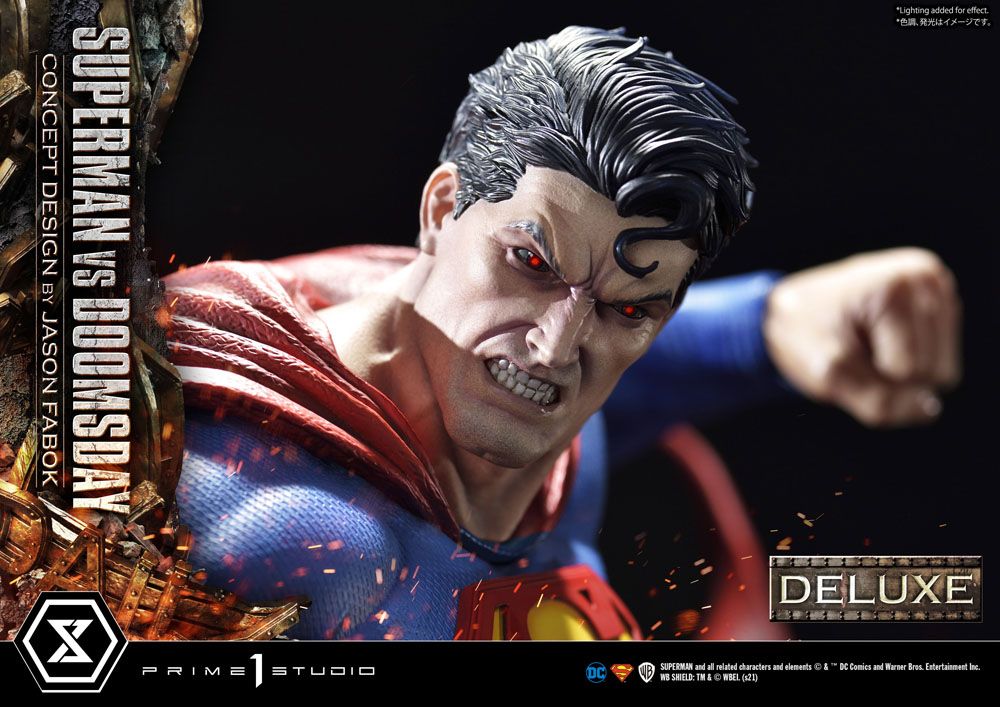 PRIME 1 STUDIOS - Dc Comics - Statue 1:3 Superman Vs. Doomsday by Jason Fabok DeLuxe Bonus Ver