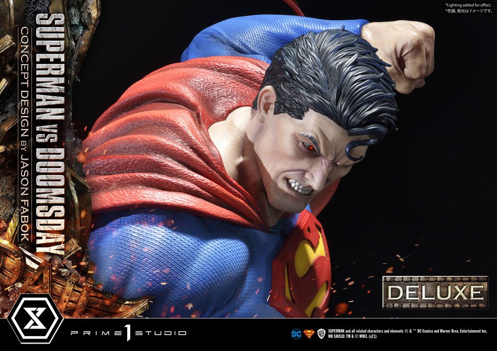 PRIME 1 STUDIOS - Dc Comics - Statue 1:3 Superman Vs. Doomsday by Jason Fabok DeLuxe Bonus Ver