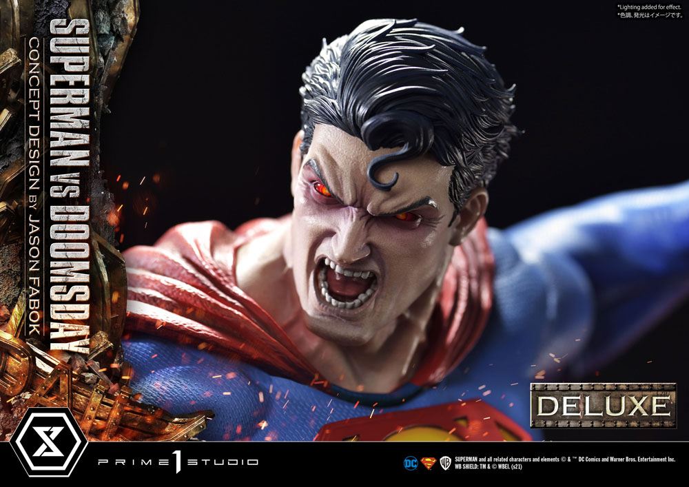 PRIME 1 STUDIOS - Dc Comics - Statue 1:3 Superman Vs. Doomsday by Jason Fabok DeLuxe Bonus Ver