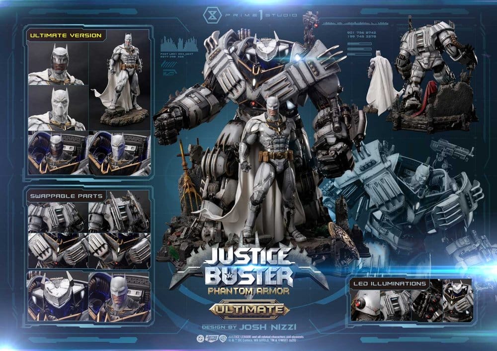 PRIME 1 - DC Comics Ultimate Museum Masterline Statue Justice Buster: Phantom Armor (Design By Josh Nizzi) Ultimate Bonus Version