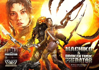 PRIME 1 - Aliens vs. Predator (Comic) Ultimate Premium Masterline Statue 1/4 Machiko & Broken Tusk Predator DX Bonus Version