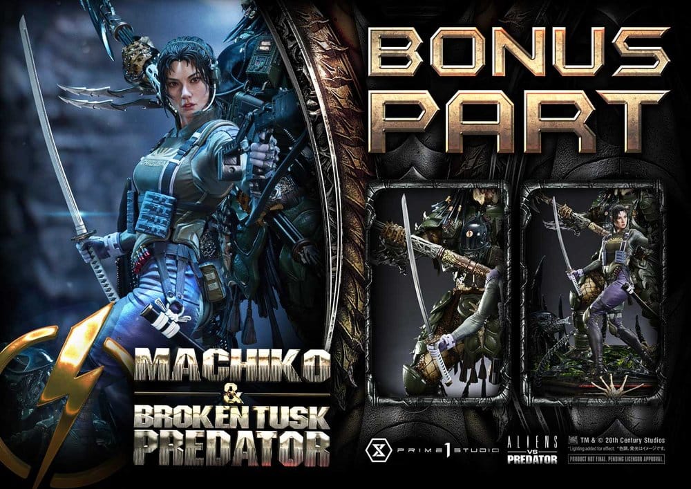 PRIME 1 - Aliens vs. Predator (Comic) Ultimate Premium Masterline Statue 1/4 Machiko & Broken Tusk Predator DX Bonus Version