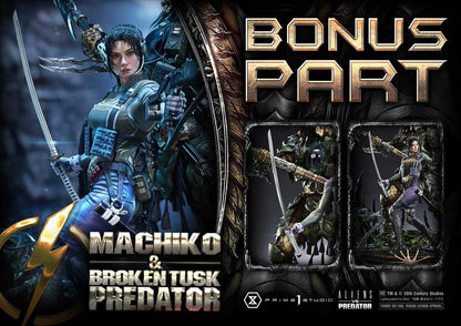 PRIME 1 - Aliens vs. Predator (Comic) Ultimate Premium Masterline Statue 1/4 Machiko & Broken Tusk Predator DX Bonus Version