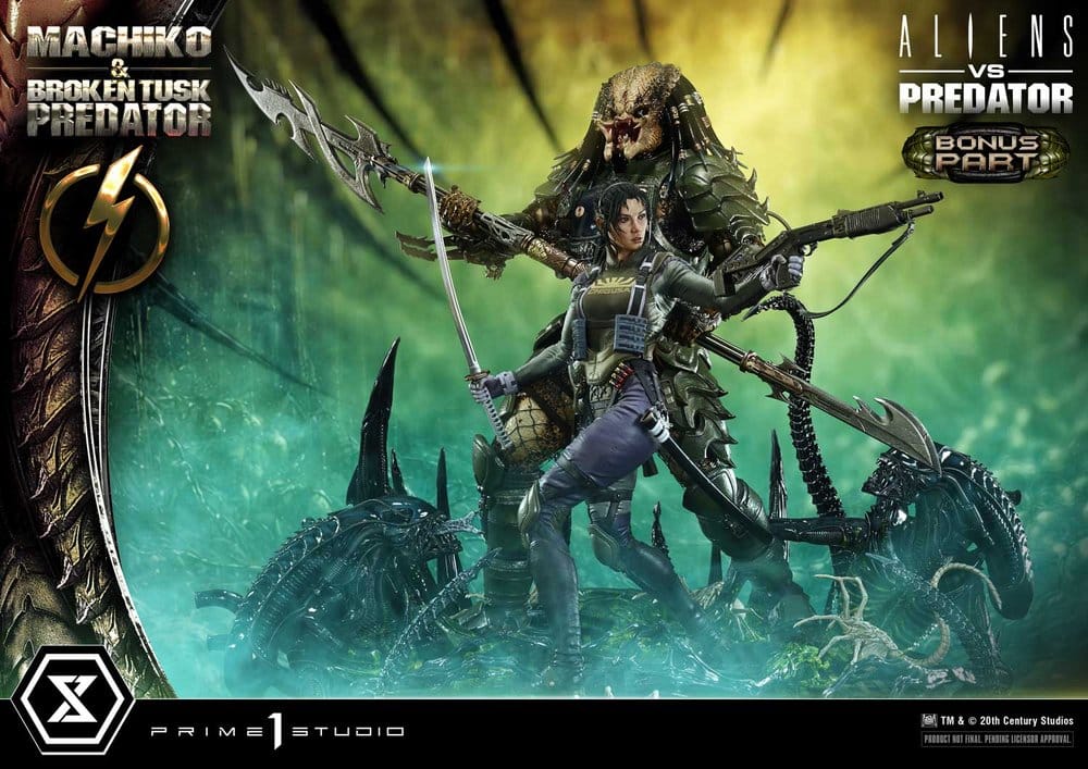 PRIME 1 - Aliens vs. Predator (Comic) Ultimate Premium Masterline Statue 1/4 Machiko & Broken Tusk Predator DX Bonus Version