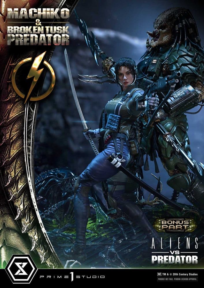 PRIME 1 - Aliens vs. Predator (Comic) Ultimate Premium Masterline Statue 1/4 Machiko & Broken Tusk Predator DX Bonus Version