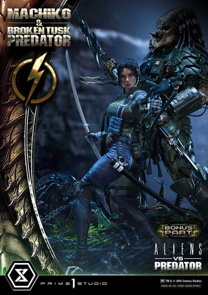 PRIME 1 - Aliens vs. Predator (Comic) Ultimate Premium Masterline Statue 1/4 Machiko & Broken Tusk Predator DX Bonus Version