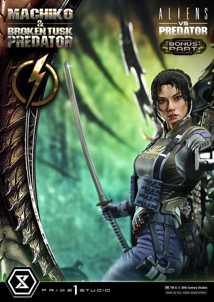 PRIME 1 - Aliens vs. Predator (Comic) Ultimate Premium Masterline Statue 1/4 Machiko & Broken Tusk Predator DX Bonus Version