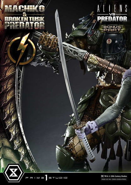 PRIME 1 - Aliens vs. Predator (Comic) Ultimate Premium Masterline Statue 1/4 Machiko & Broken Tusk Predator DX Bonus Version