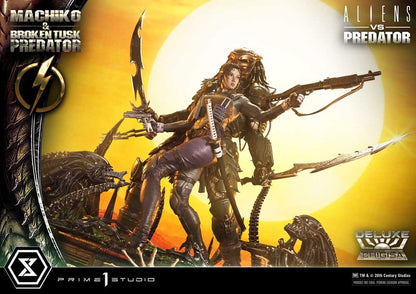 PRIME 1 - Aliens vs. Predator (Comic) Ultimate Premium Masterline Statue 1/4 Machiko & Broken Tusk Predator DX Bonus Version