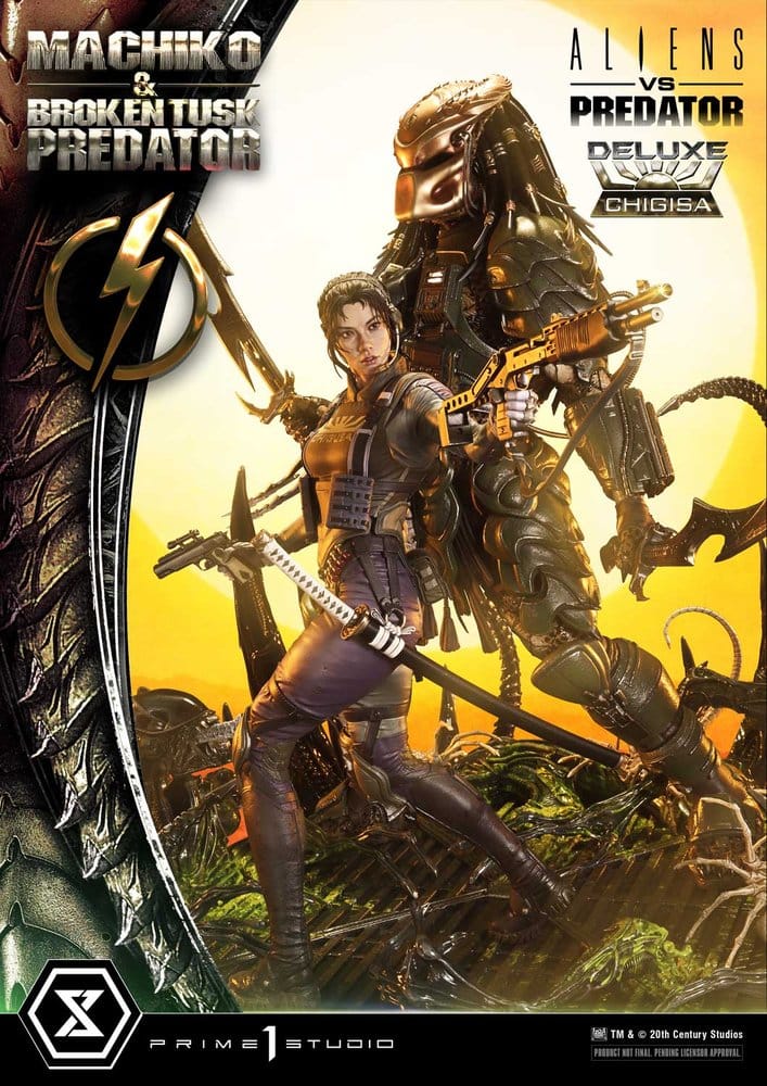PRIME 1 - Aliens vs. Predator (Comic) Ultimate Premium Masterline Statue 1/4 Machiko & Broken Tusk Predator DX Bonus Version
