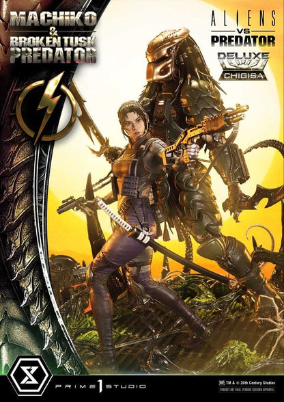PRIME 1 - Aliens vs. Predator (Comic) Ultimate Premium Masterline Statue 1/4 Machiko & Broken Tusk Predator DX Bonus Version