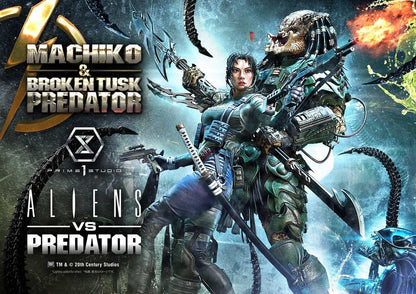 PRIME 1 - Aliens vs. Predator (Comic) Ultimate Premium Masterline Statue 1/4 Machiko & Broken Tusk Predator DX Bonus Version