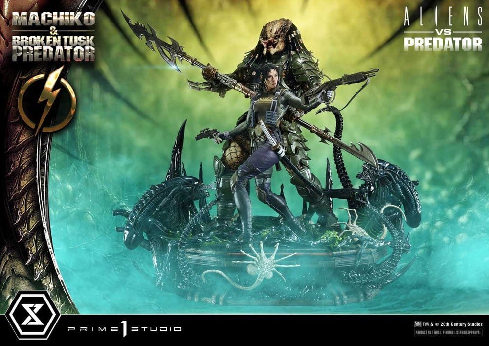 PRIME 1 - Aliens vs. Predator (Comic) Ultimate Premium Masterline Statue 1/4 Machiko & Broken Tusk Predator DX Bonus Version