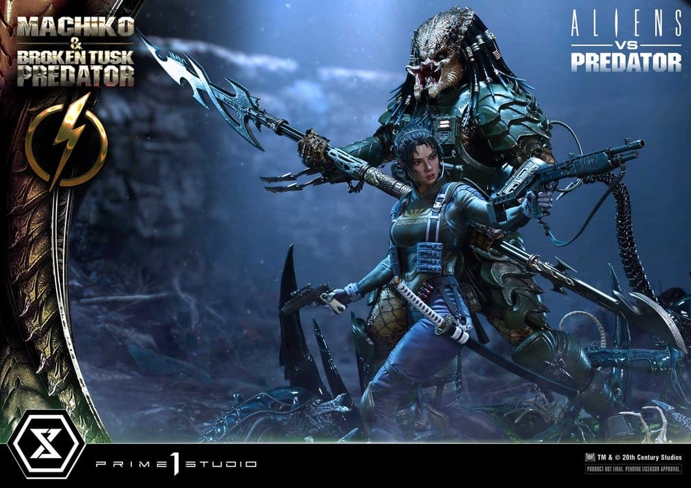 PRIME 1 - Aliens vs. Predator (Comic) Ultimate Premium Masterline Statue 1/4 Machiko & Broken Tusk Predator DX Bonus Version