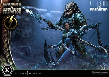 PRIME 1 - Aliens vs. Predator (Comic) Ultimate Premium Masterline Statue 1/4 Machiko & Broken Tusk Predator DX Bonus Version