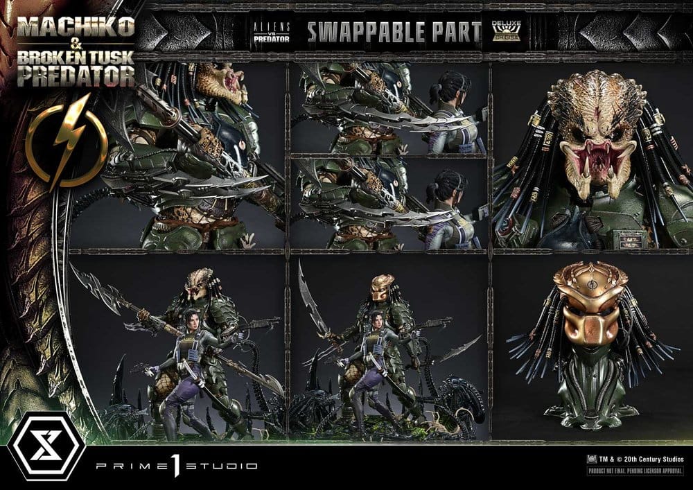 PRIME 1 - Aliens vs. Predator (Comic) Ultimate Premium Masterline Statue 1/4 Machiko & Broken Tusk Predator DX Bonus Version