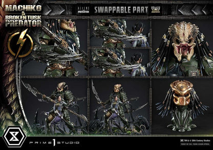 PRIME 1 - Aliens vs. Predator (Comic) Ultimate Premium Masterline Statue 1/4 Machiko & Broken Tusk Predator DX Bonus Version
