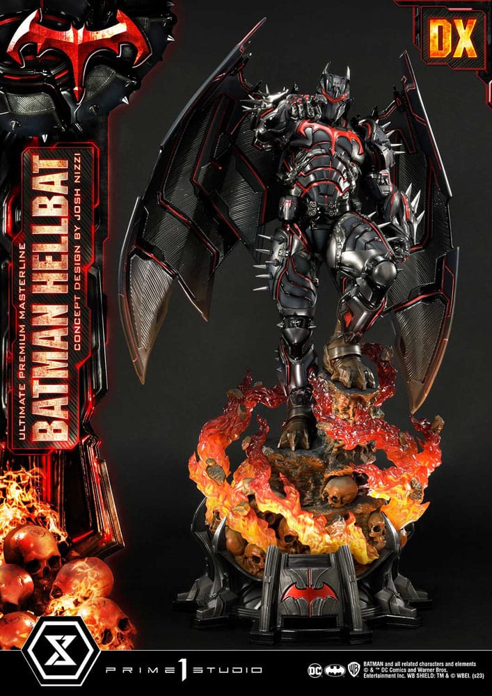 PRIME 1 STUDIOS - Dc Comics - Batman Ultimate Premium Masterline Series Statue Hellbat Concept Design by Josh Nizzi DeLuxe Bonus Ver