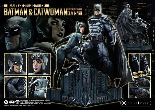 PRIME 1 - DC Comics Ultimate Premium Masterline Series Statue 1/4 Batman & Catwoman (Concept Design by Clay Mann) Bonus Version