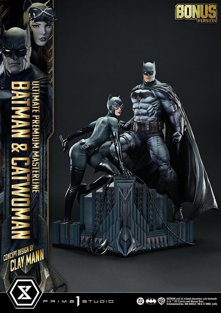 PRIME 1 - DC Comics Ultimate Premium Masterline Series Statue 1/4 Batman & Catwoman (Concept Design by Clay Mann) Bonus Version