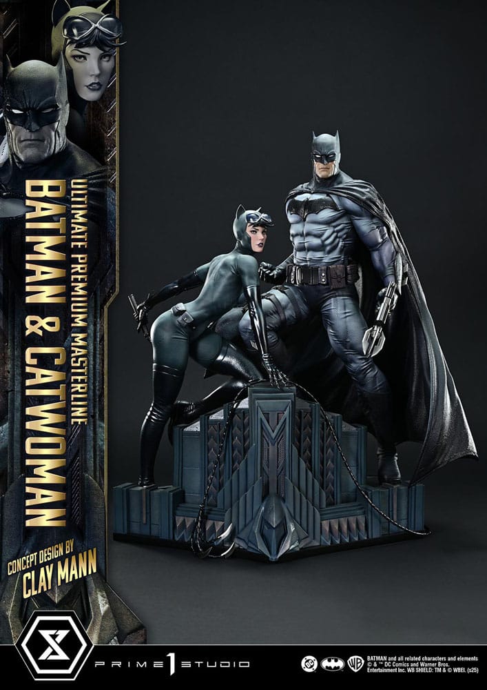 PRIME 1 - DC Comics Ultimate Premium Masterline Series Statue 1/4 Batman & Catwoman (Concept Design by Clay Mann) Bonus Version