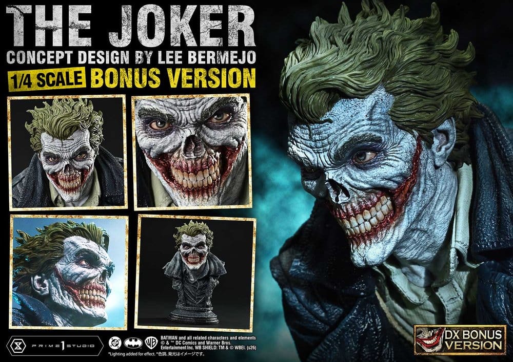 PRIME 1 - DC Comics Ultimate Premium Masterline Series Statue 1/4 The Joker (Concept Design by Lee Bermejo) DX Bonus Version