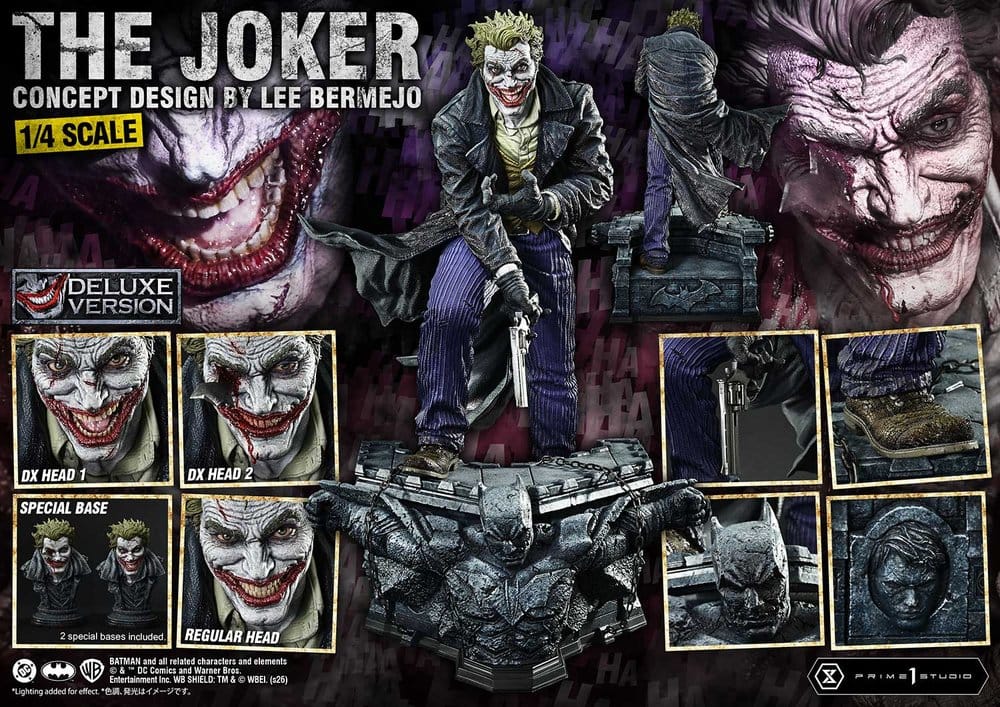 PRIME 1 - DC Comics Ultimate Premium Masterline Series Statue 1/4 The Joker (Concept Design by Lee Bermejo) DX Bonus Version