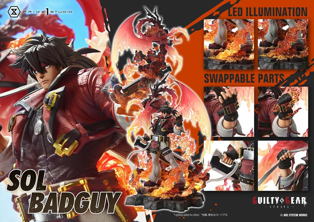 PRIME 1 - Guilty Gear Strive Ultimate Premium Masterline Series Statue 1/4 Sol Badguy Bonus Version