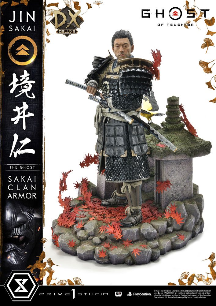 PRIME 1 STUDIOS - Ghost of Tsushima Statue 1:4 Sakai Clan Armor DeLuxe Bonus Ver