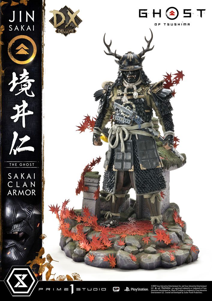 PRIME 1 STUDIOS - Ghost of Tsushima Statue 1:4 Sakai Clan Armor DeLuxe Bonus Ver