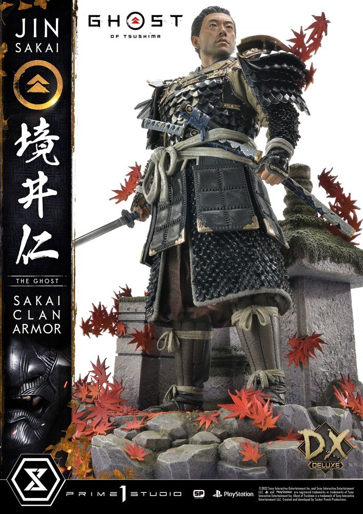 PRIME 1 STUDIOS - Ghost of Tsushima Statue 1:4 Sakai Clan Armor DeLuxe Bonus Ver